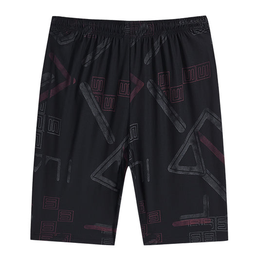 Shorts Deportivos Sueltos de Seda de Hielo con Estampado - Secado Rápido - Image 7