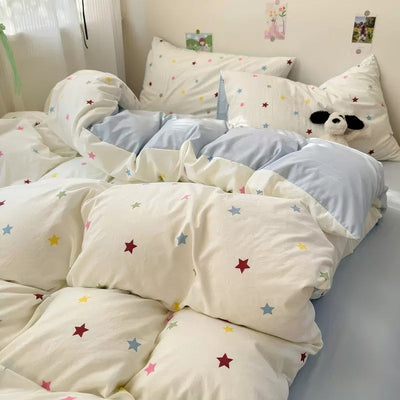Juego de Cama 4 Piezas 100% Algodón Puro Lavado - Image 11