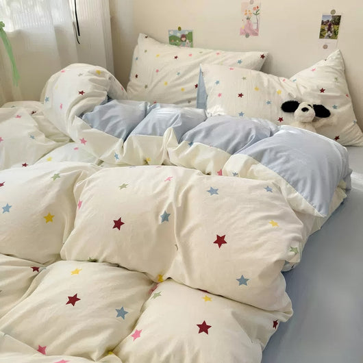 Juego de Cama 4 Piezas 100% Algodón Puro Lavado - Image 11