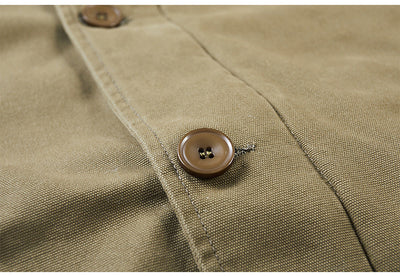 Chaqueta Casual de Algodón con Solapa para Hombre - Image 9