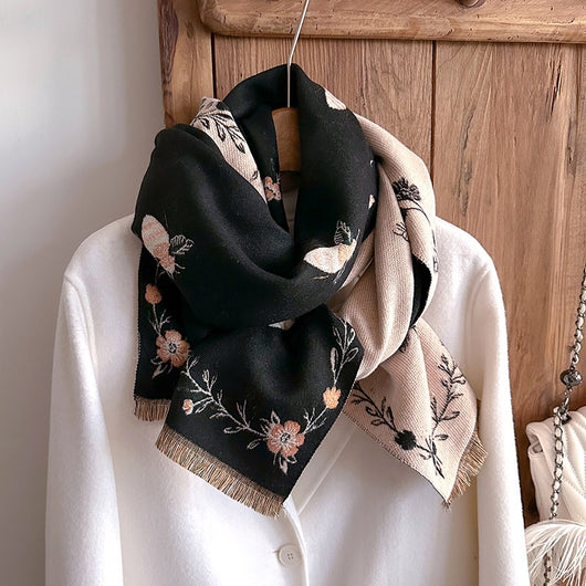 Chal de Cachemira Retro Tejido para Mujer - Abrigo Cálido Otoño Invierno - Image 20