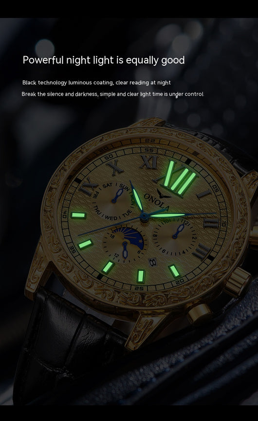 Reloj Mecánico Automático de Cuero - Elegancia y Versatilidad - Image 17