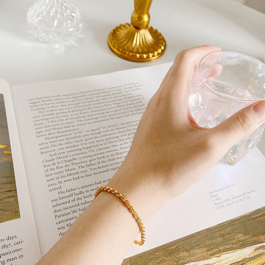 Pulsera de Plata Esterlina Torcida Estilo Hip-hop para Mujer - Image 10