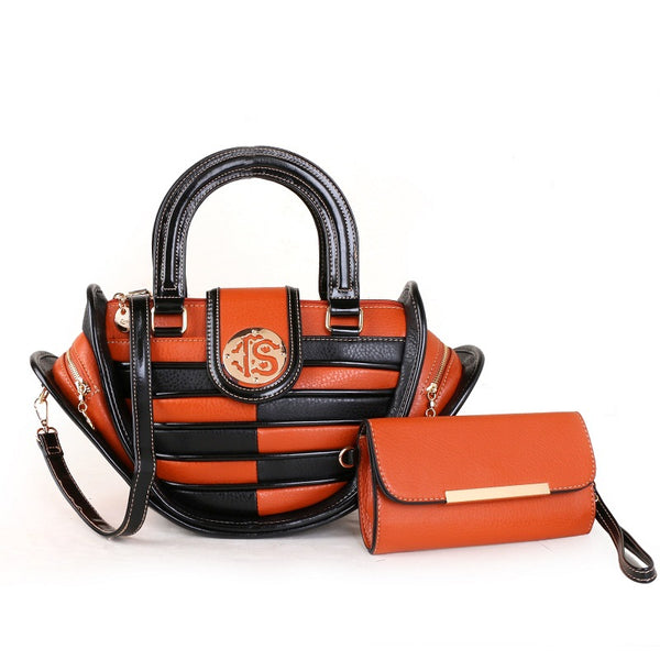 Bolso Bandolera Madre e Hija Multicolor con Diseño de Empalmes