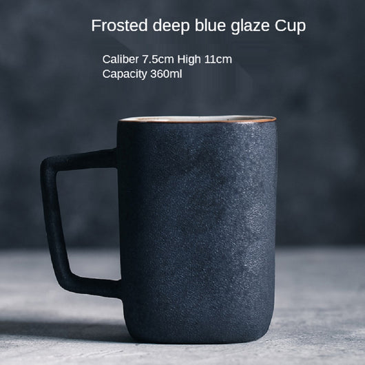 Taza de Agua Artesanal de Cerámica con Asa - Gran Capacidad Cuadrada - Image 6