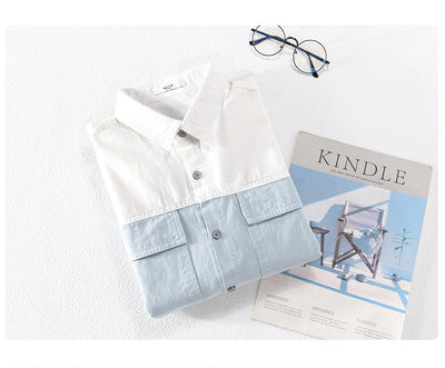 Camisa Casual de Algodón con Costuras Reforzadas para Hombre - Image 8