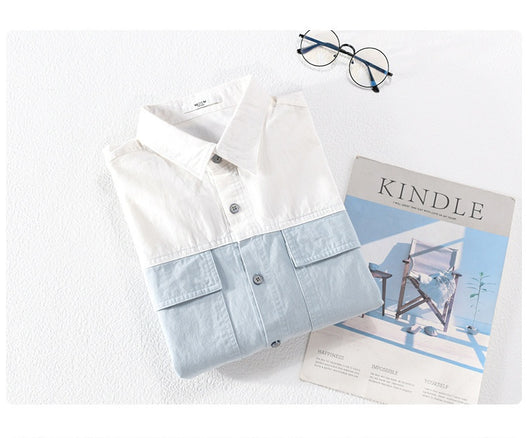 Camisa Casual de Algodón con Costuras Reforzadas para Hombre - Image 8
