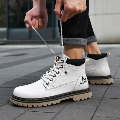 Bota de Trabajo Estilo Británico Clásico para Hombre