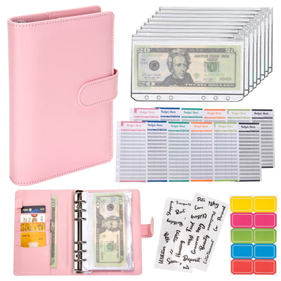 Cuaderno de Piel Macaron con Cartera Integrada y Compartimento para Billetes - Image 8