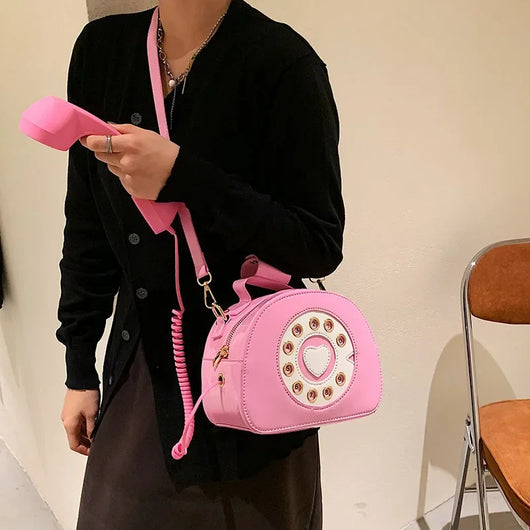 Bolso Bandolera Retro Teléfono para Mujer - Cuero PU Casual y Versátil - Image 3