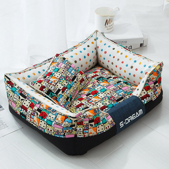 Cama Ortopédica Premium para Perros y Gatos