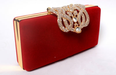 Bolso de Novia con Corona de Cristales y Gamuza - Image 6