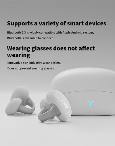 Auriculares Inalámbricos Clip-on Bluetooth con Cancelación de Ruido y Batería Extendida - Image 19