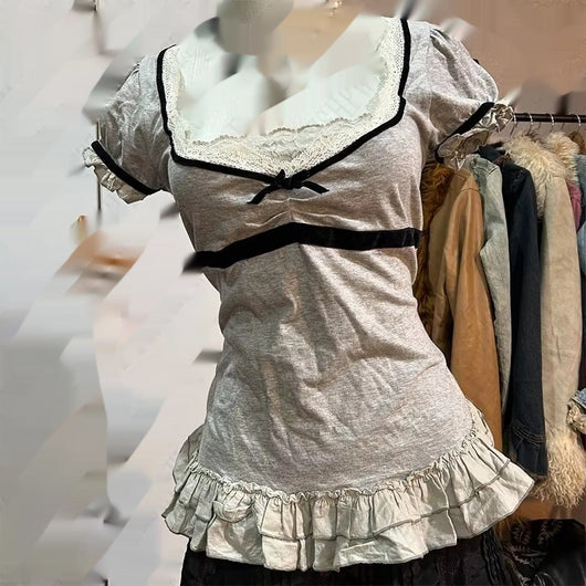 Blusa Entallada con Encaje en la Cintura - Colección Verano - Image 4