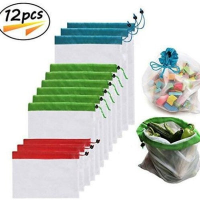Set de Bolsas de Malla Multiusos para Frutas y Verduras