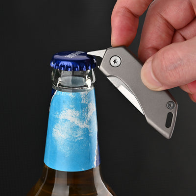 Cuchillo Táctico de Aleación de Titanio Portátil Multiusos con Abreador - Image 10