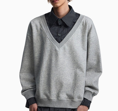 Suéter Hombre Cuello Camisero Tartán Otoño Efecto Dos Piezas - Image 12