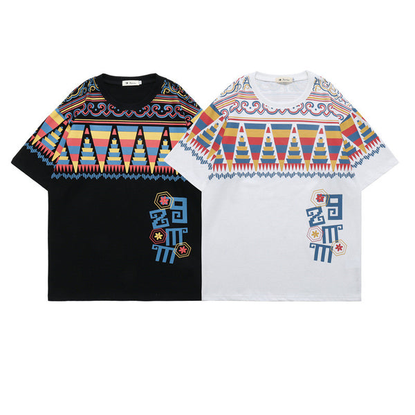 Playera de Moda Masculina Manga Corta Tendencia Instagram