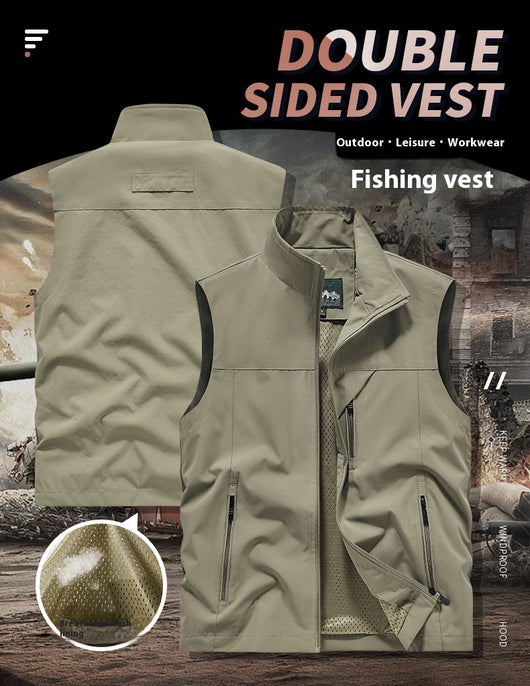 Chaleco de Fotografía y Pesca con Múltiples Bolsillos para Hombre - Image 18