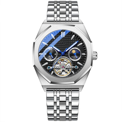 Reloj Mecánico Flywheel Sol Luna Estrellas - Image 3