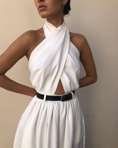 Jumpsuit Elegante sin Mangas con Espalda Descubierta para Mujer - Image 3