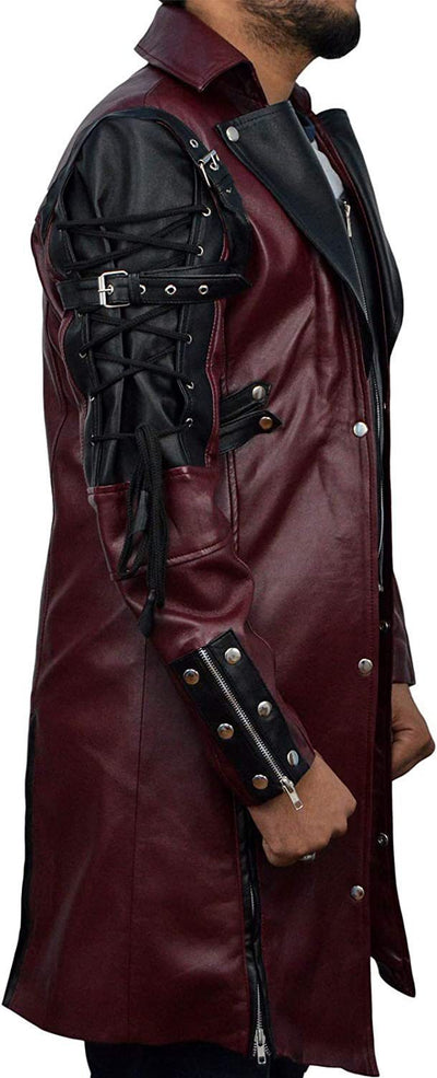 Abrigo de Cuero Medieval Punk Goth para Tallas Grandes - Disfraz Halloween - Image 3