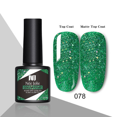 Esmalte de Uñas Gel Rojo Navideño con Brillo Reflectante UV - Image 63