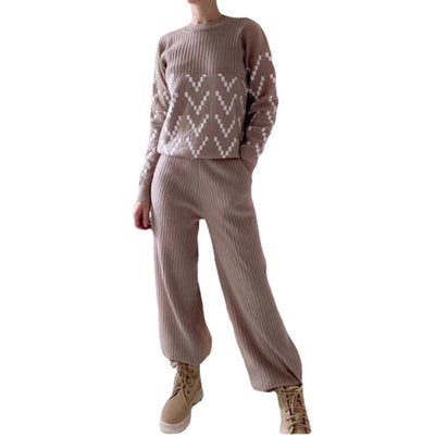 Conjunto Reductor de Pantalón Palazzo y Suéter Fashionable - Image 13
