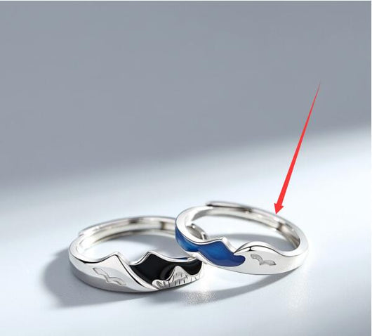 Anillos de Pareja en Plata Esterlina Shanmeng Eachother - Image 6