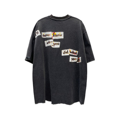 Camiseta Holgada con Estampado Urbano para Hombre - Image 4