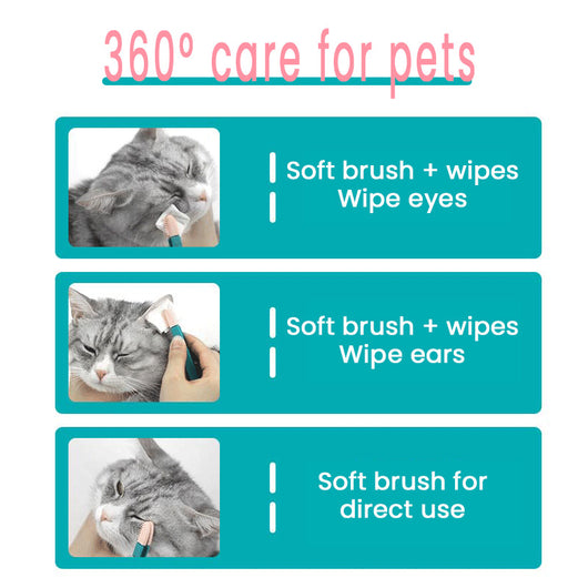 Cepillo Limpiador de Ojos para Gatos - Removedor de Legañas Suave - Image 6