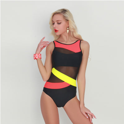 Traje de Baño Clásico de Una Pieza con Costuras Reforzadas