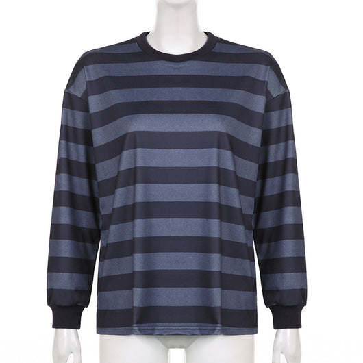 Sudadera Rayada de Manga Larga para Mujer - Image 9