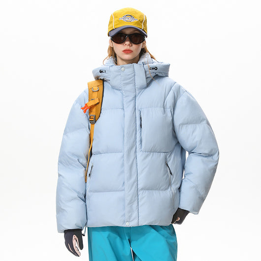 Abrigo Impermeable para Parejas con Capucha y Múltiples Bolsillos - Image 4