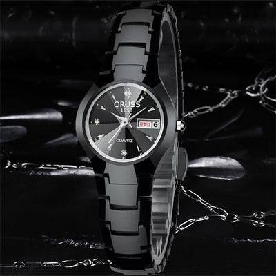 Reloj de Pareja Acero Tungsteno Resistente al Agua - Diseño Moderno para Estudiantes - Image 17