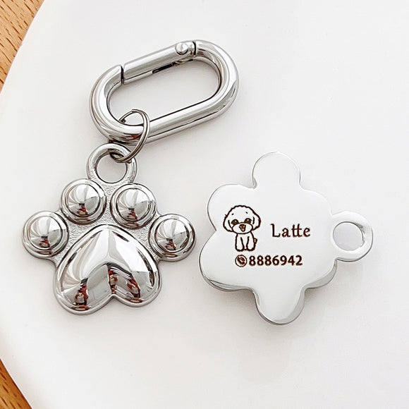 Placa de Identificación Personalizada para Mascotas - Prevención de Pérdida
