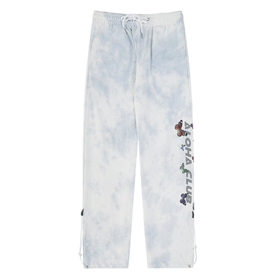 Pantalones Deportivos Tie-Dye Degradado - Overol Holgado Casual Cómodo
