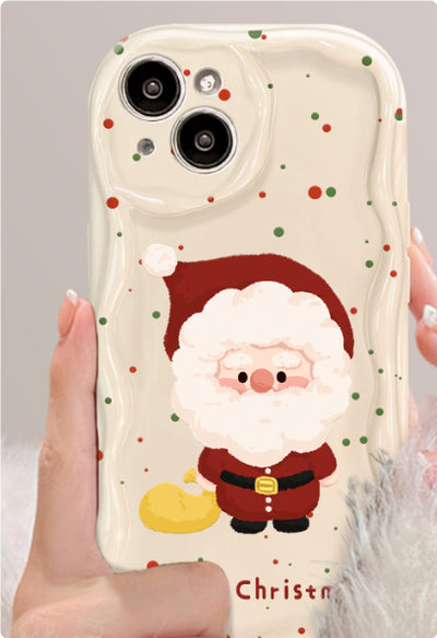 Funda para Teléfono con Soporte y Diseño Navideño de Puntos Coloridos - Image 6