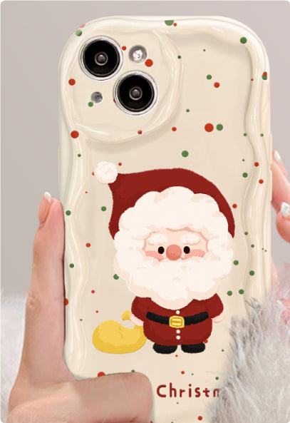Funda para Teléfono con Soporte y Diseño Navideño de Puntos Coloridos - Image 6