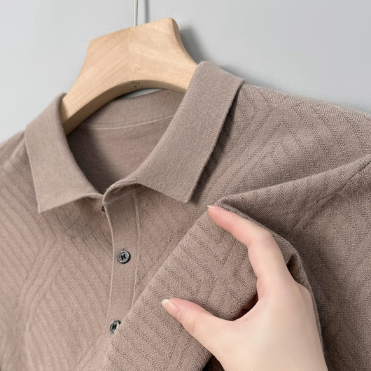 Suéter Urbano de Terciopelo Juan para Hombre - Cuello Alto Liso Otoño - Image 2