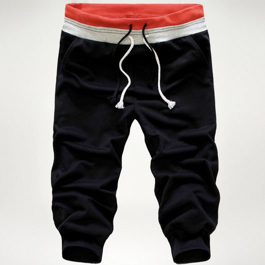 Pantalones Casuales Cortos para Hombre con Cierre de Cordones