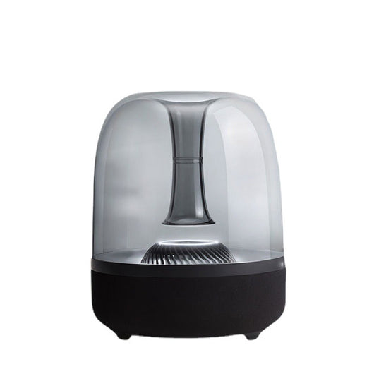 Parlante Bluetooth Minimalista de Cristal Azul con Bajos Potentes - Image 15