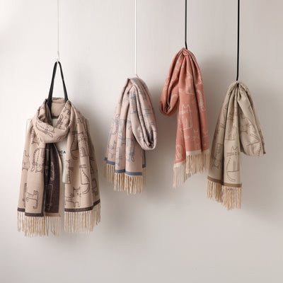 Pashmina Estampada de Protección Solar para Otoño e Invierno - Image 7