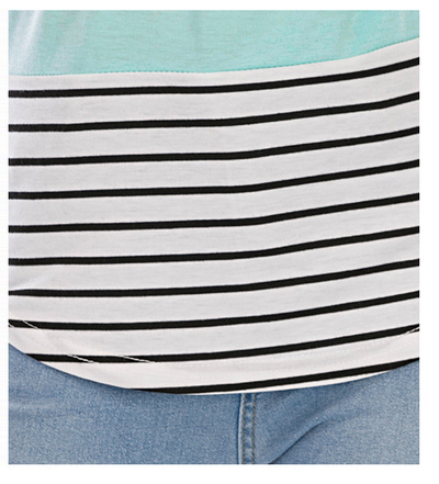 Encaje Rayado Estampado para Ropa de Maternidad - Image 9