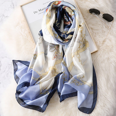 Pañuelo de Seda Versátil para Primavera, Otoño e Invierno - Image 12