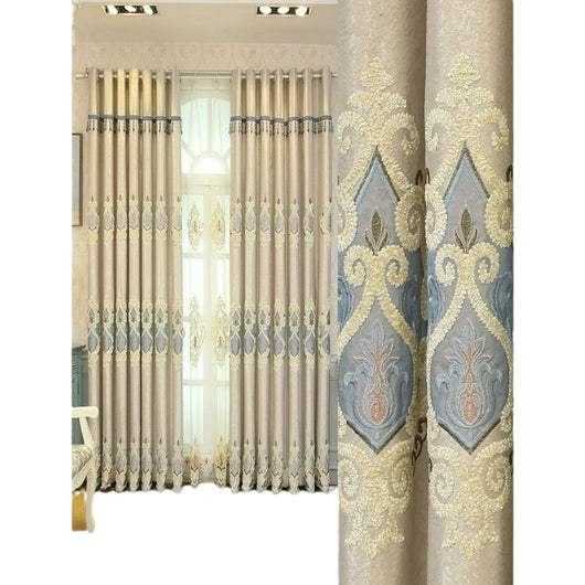 Cortinas de Malla Bordada Europea para Sala y Dormitorio - Image 5
