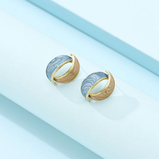 Aretes de Oro Forest Simple con Diamantes - Image 9