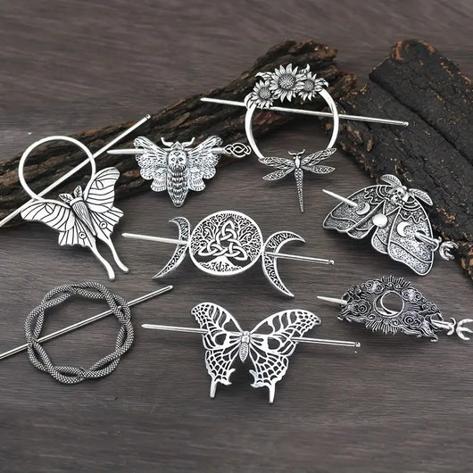 Broches Vikingos para Mujer de Aleación | Diseños de Animal, Luna y Nube - Image 2