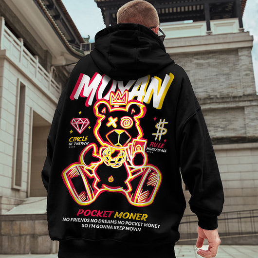 Sudadera Hip-hop Oversized con Capucha para Hombre - Invierno Cálido y Moderno - Image 7