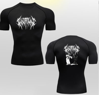 Playera Deportiva Elástica con Estampado 2D de Secado Rápido para Hombre - Image 4